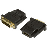 LogiLink hdmi Kupplung - dvi-d 24+1 stecker Adapter, schwarz