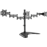 LogiLink TFT-/LCD-Monitorarm mit Standfu, 3-fach, schwarz
