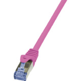 LogiLink Patchkabel, Kat. 6A, S/FTP, 5,0 m, pink