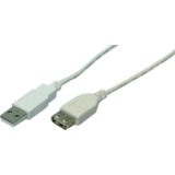 LogiLink usb 2.0 Verlngerungskabel, grau, 5,0 m