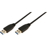 LogiLink usb 3.0 Kabel, usb-a - usb-a Stecker, 3,0 m,schwarz