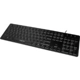 LogiLink beleuchtete Tastatur, kabelgebunden, schwarz