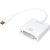 LogiLink usb-c - dvi Adapterkabel, wei