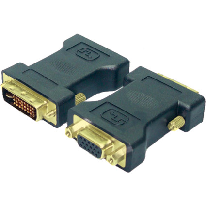 LogiLink Adapter, DVI 24+5 Pol Stecker - 15 Pol VGA Kupplung