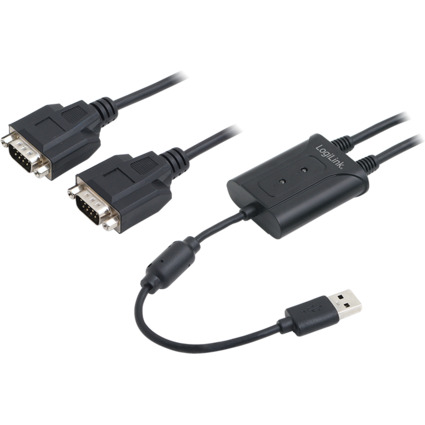 LogiLink USB 2.0 - 2 x RS232 Adapterkabel