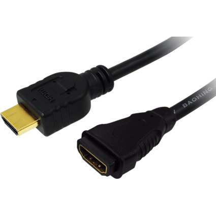 LogiLink HDMI Verlngerungskabel 1.4, schwarz, 5,0 m