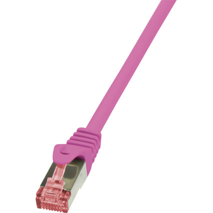 LogiLink Patchkabel, Kat. 6, S/FTP, 1,0 m, pink