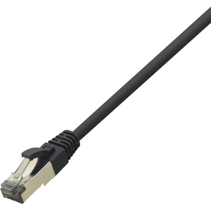 LogiLink Premium Patchkabel, Kat. 8.1, S/FTP, 1,0 m, schwarz