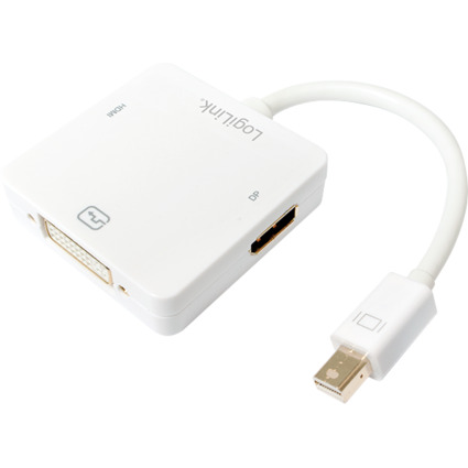 LogiLink Adapter, Mini DisplayPort Stecker - DVI-Kupplung +