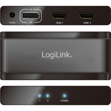 LogiLink 4K Displayport - HDMI Splitter, 2-fach