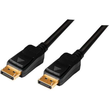 LogiLink Aktives DisplayPort Anschlusskabel, schwarz, 15 m