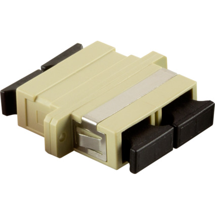 LogiLink LWL Kupplung, 2 x SC-Duplex, Multimode, beige