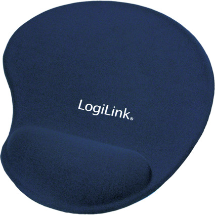 LogiLink Gel Handgelenkauflage mit Maus Pad, blau
