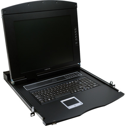 LogiLink 19" LCD KVM Konsole mit 43,18 cm (17") TFT-Monitor