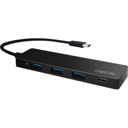 LogiLink Flacher USB 3.0 Hub mit USB-C 3.1 Gen1 Anschluss