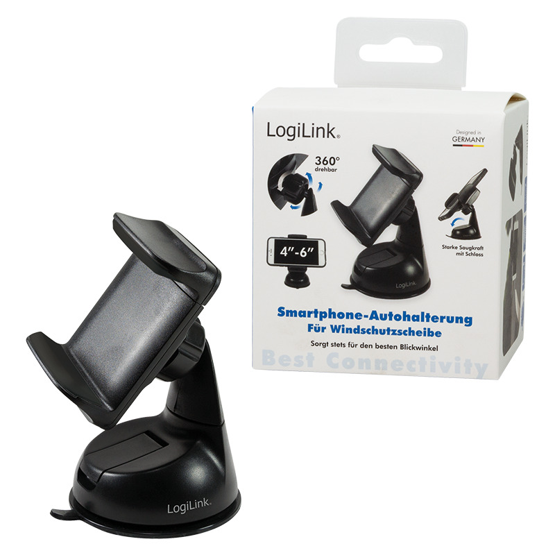 KFZ Smartphonehalter LOGILINK AA0119 für Armaturenbrett/Windschutzscheibe 
