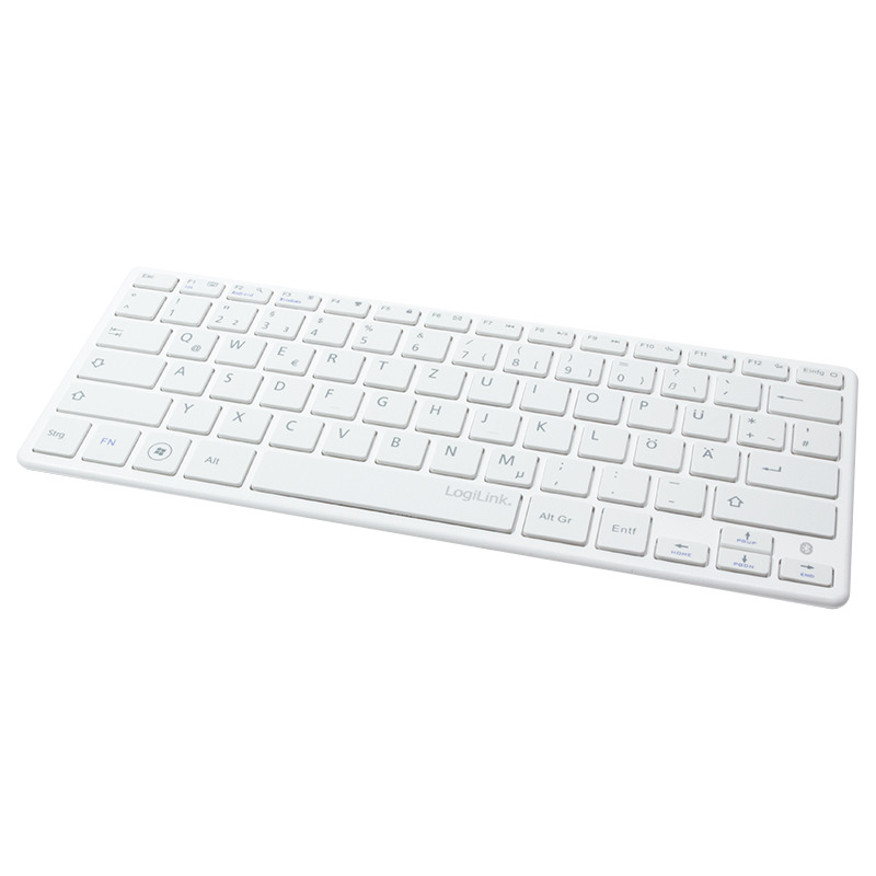 Logilink Mini Bluetooth V3 0 Tastatur Kabellos Weiss Id0111 Bei Www Officeb2b De Gunstig Kaufen