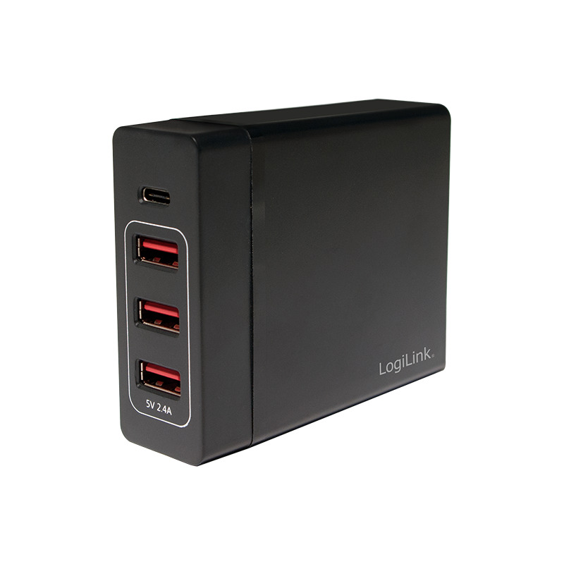 LogiLink USB-Tisch-Ladegerät, 4-Port, 60 Watt, schwarz PA0122 bei   günstig kaufen