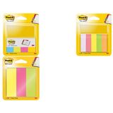 Post-it pagemarker aus Papier, 15 x 50 mm, Neonfarben