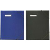 ELBA umlaufmappe A4 aus PVC, mit Eckspannergummi, blau