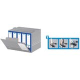 ELBA archiv-container tric, A4, grau/wei, stabile Wellpappe