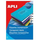 APLI wetterfeste Etiketten, 63,5 x 38,1 mm, transparent