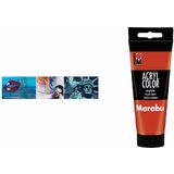 Marabu acrylfarbe Acryl Color, 100 ml, mittelgelb 021