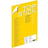 TOP stick CD/DVD-Etiketten, Durchmesser: 117 mm, weiß