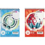 LANDR Spiralnotizblock, din A6, 40 Blatt, kariert