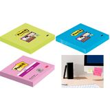 Post-it haftnotizen Super sticky Notes, 76 x 76 mm, pink