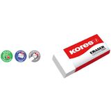 Kores kunststoff-radierer "KE20", (B)60 x (T)21 x (H)10 mm