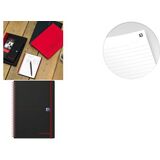 Oxford spiralbuch Office "Black n' Red", din A5, kariert, PP