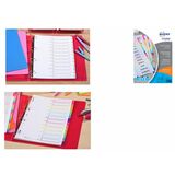 AVERY intercalaires Mylar, mensuel, 12 touches, carte, A4
