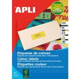 APLI Adress-Etiketten, 105 x 37 mm, rot