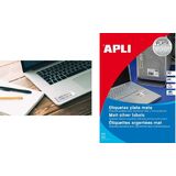 agipa Typenschild-Etiketten, 25,4 x 10 mm, silber