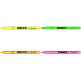 Kores Textmarker-Pen, Keilspitze: 0,5 - 3,5 mm, gelb