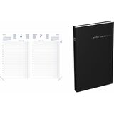 LECAS agenda journalier Comptoir, 2024, 150 x 270 mm, noir