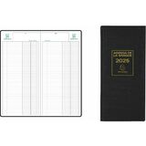 EXACOMPTA buchkalender Banquier long 2024, schwarz