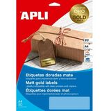 APLI Folien-Etiketten, 45,7 x 21,2 mm, gold