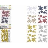 folia moosgummi Glitter-Sticker "Sterne", sortiert
