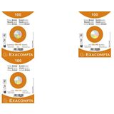 EXACOMPTA Karteikarten, din A6, blanko, wei