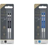 PARKER Gel-Mine, blau, Strichstrke: M, 2er Blister