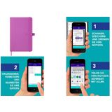 Oxford notizbuch Signature, din A5, liniert, fuchsia
