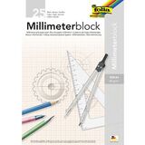 folia Millimeterpapier-Block, din A3, 80 g/qm, 25 Blatt