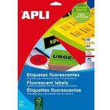 APLI Adress-Etiketten, 99,1 x 67,7 mm, neongelb