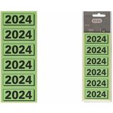 ELBA inhaltsschild "2024", grün, Maße: (B)57 x (H)25 mm