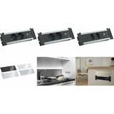 BACHMANN steckdoseneinheit KAPSA S, 2-fach, 2x USB