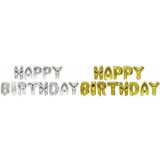 PAPSTAR folienballon-set "Happy Birthday", gold