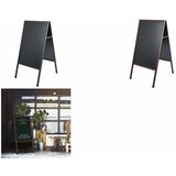 Bi-Office Kundenstopper, mit Kreideoberflche, rotbraun