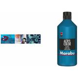 Marabu acrylfarbe Acryl Color, 500 ml, dunkelblau 053